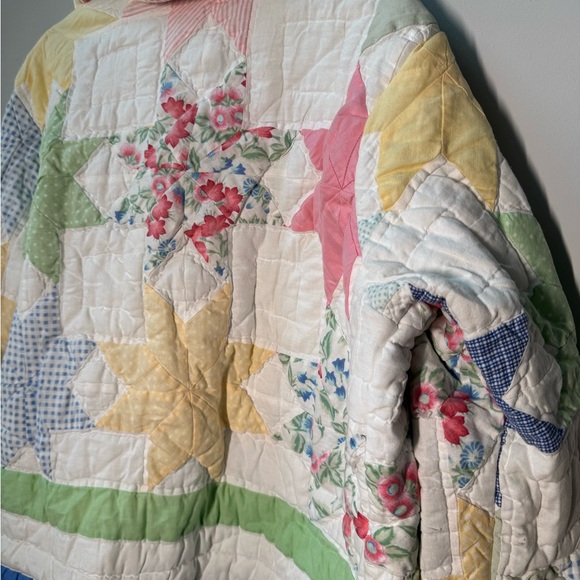 23. OSCILATEY One of a Kind Hand Made Modern Stars Quilt Coat Jacket NWT Medium - Picture 4 of 4